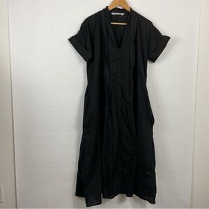 Zara Short‎ Sleeve Black Belted Shirtdress ZW Collection Size XXL